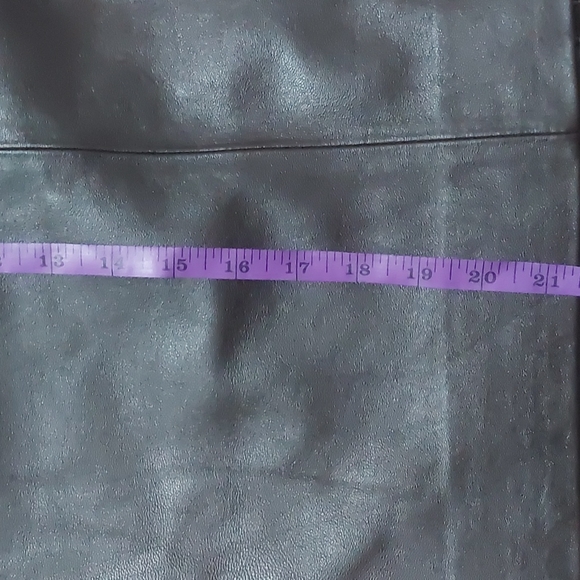 Jacyln Smith Brown Leather Skirt - Women's Size 12 - Picture 8 of 14